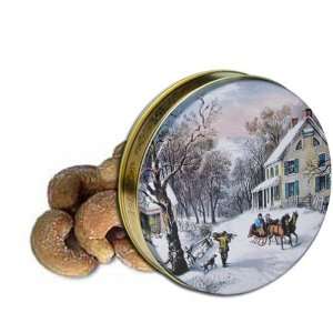 lb Extra Large Roasted Cashews Tin   Currier & Ives  