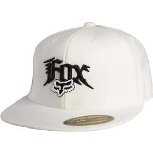 Fox Racing Stupor 210 Fitted Mens Flexfit Casual Wear Hat/Cap   White 