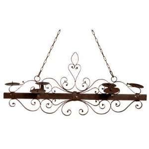  Wrought Iron Candle Chandelier 38x14