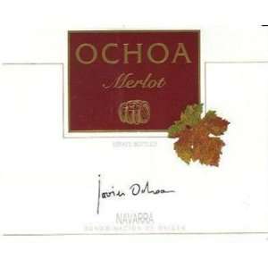  2003 Bodegas Ochoa Crianza Merlot 750ml Grocery 