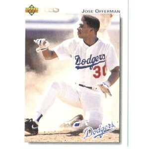  1992 Upper Deck # 532 Jose Offerman Los Angeles Dodgers 
