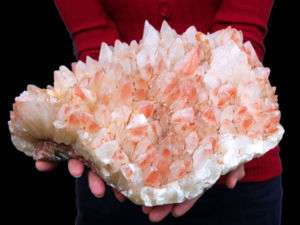 Museum 22.5 lb 1 Ft Sharp Red Calcite Cluster  