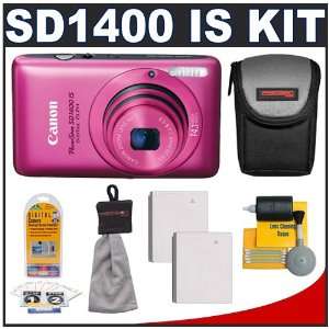  Canon PowerShot SD1400 IS Digital ELPH Camera (Pink 