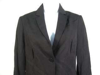 BYBLOS Rayon Black Jacket Skirt Suit Outfit Size 38  