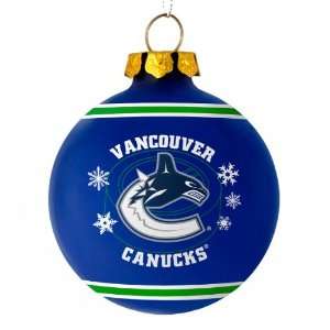  Forever Collectibles Vancouver Canucks Glass Ball Holiday 