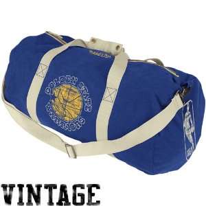 NBA Golden State Warriors Vintage Canvas Duffel Bag   Royal Blue 