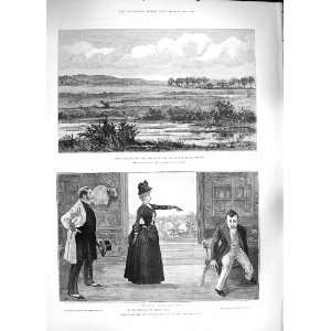   1889 PLAN BISLEY COMMON RIFLE SHOOTING STRAND THEATRE