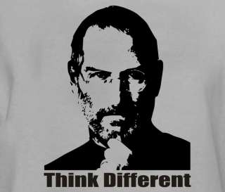 Steve Jobs Think Different Custom Made T Shirt Gray All Sizes  
