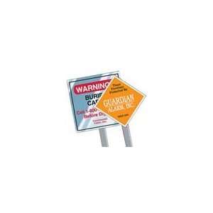  Min Qty 125 Security Yard Signs, Square & Diamond, Outdoor 
