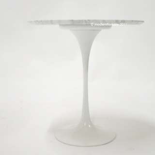 new beautiful 20 round white marble side tulip table  best quality 