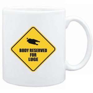    Mug White  BODY RESERVED FOR Luge  Sports