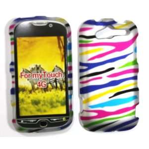  Silver with Colorful Zebra Stirpe Rubber Texture HTC 