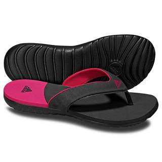ADIDAS Womens Calo 3 Slides Sandals Black/Pink Buzz  