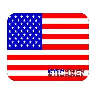  US Flag   Stickney, Illinois (IL) Mouse Pad Everything 