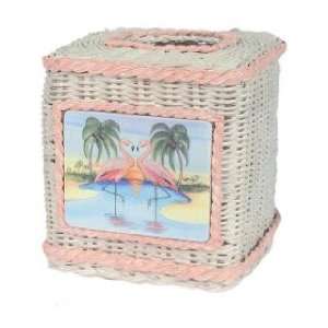  Flamingo Flamingos Miami South Beach Tissue Box Cover 
