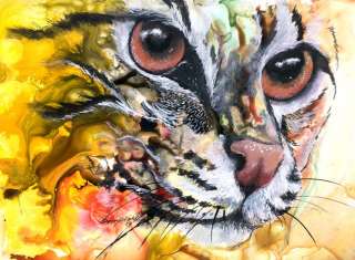 INTENSITY Cat Stare Print Sherry Shipley  