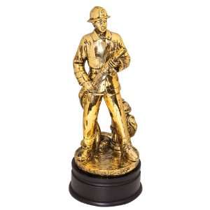  Electroplated Gold Fireman Award
