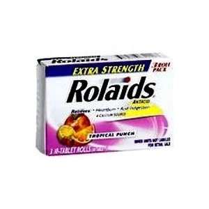  Rolaids Chewable Tablets Antacid Extra Strength Tropical 