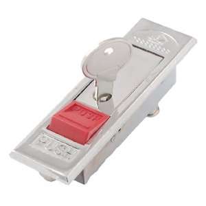   Plane Type Silver Tone Metal Locking Cabinet Lock