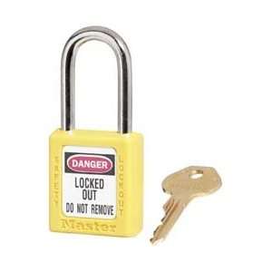 Master Lock 410YLW (STCK) 1.5 Shackle Yellow Xenoy Lockout Padlock