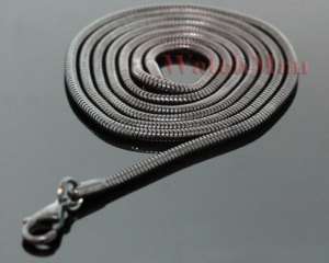 Mens Black Stainless Steel Chain Available In 3 Sizes  