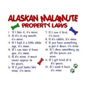  Alaskan Malamute Property Laws 2 Greeting Card Health 
