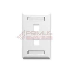  ID Wallplate, 1 GANG, 2 PORT