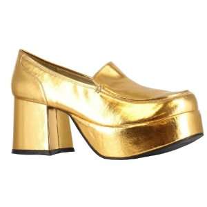 Lets Party By Ellie Shoes Gold Pimp Adult Shoes / Gold   Size Medium 
