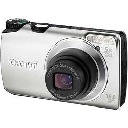 Canon PowerShot A3300 IS 16MP Silver Digital Camera 013803133912 