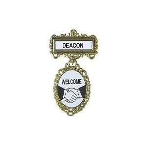  Badge Deacon Fancy Round 3in