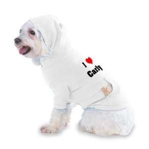 /Heart Carly Hooded (Hoody) T Shirt with pocket for your Dog or Cat 