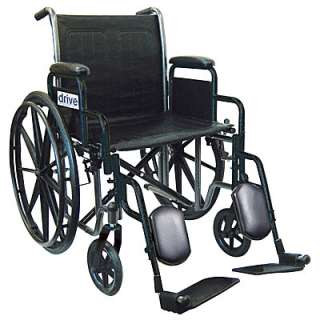 DRIVE SSP218DDA ELR Silver Sport 2 Folding Wheelchair  