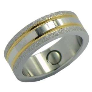  Stardust Stainless Steel Magnetic Therapy Ring (SRQ4 