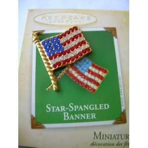   2004 Hallmark Ornament Miniature Star Spangled Banner 