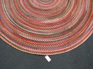   Older L.L. BEAN Wool Rug in Amish Braided Style by Capel 8x11 rr1050