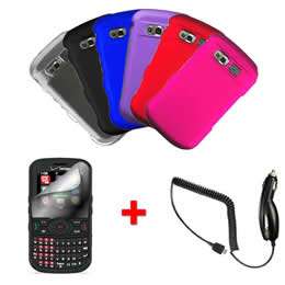   Hard Cover Case for Pantech Caper TXT8035 Phone w/Screen + Car Charge