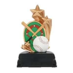  Baseball Star Color Resin Trophy