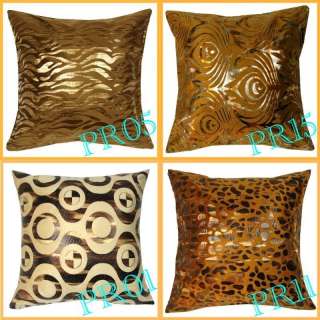   Leopard Stripes Circles Throw Pillow Case Cushion Cover Square 18 PR