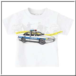 Police Car Badge Horse Cop T Shirt INFANT,TODDLERS,KIDS  