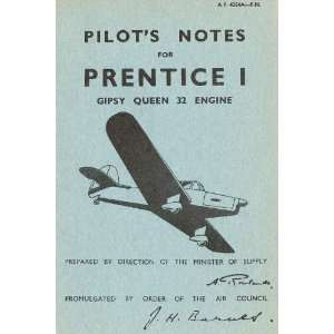   Prentice Aircraft Pilots Notes Manual Sicuro Publishing Books