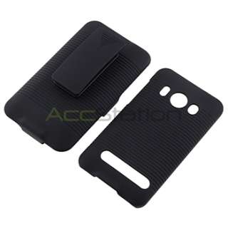   Holster Case Cover+Privacy SP+Car+DC Charger For Sprint HTC EVO 4G