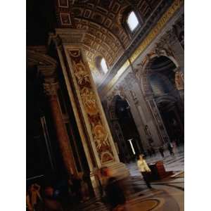  Cavernous and Heavily Decorated Interior of St. Peters 