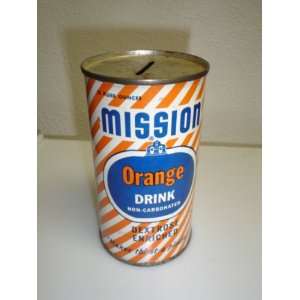  MISSION ORANGE DRINK CAN BANK 