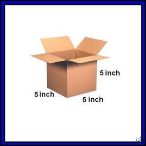 LOT 50 Small Cardboard Shipping Boxes 5/5/5 inch BOX  