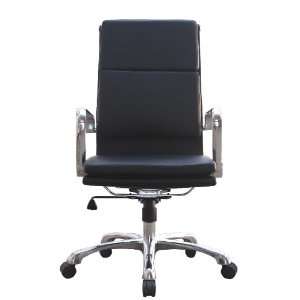  Hendrix Group High Back Chair in Black Leather by Woodstock 