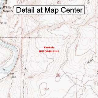  USGS Topographic Quadrangle Map   Kaskela, Oregon (Folded 