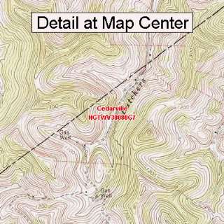 USGS Topographic Quadrangle Map   Cedarville, West Virginia (Folded 