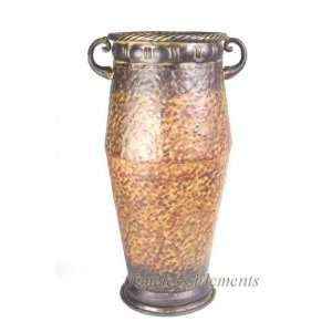 Metal Round Urn Container Bowl Jar Vase Garden Decor  