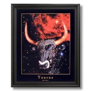  Taurus Bull Horn Zodiac Sign Astrology Picture Black 