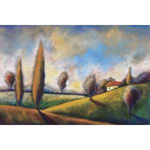  Rossano 36W by 24H  Tuscan Shadows II CANVAS Edge #3 